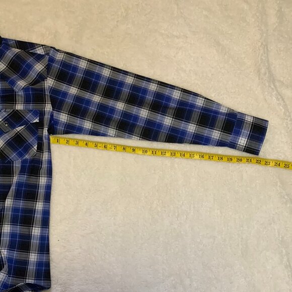Ely 1878 Shirt Mens Small Western Cowboy Rodeo Pearl Snap Plaid Long Sleeve NWT - Picture 4 of 8